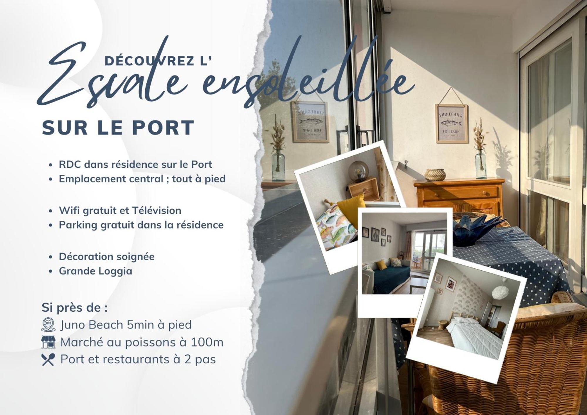 L'Escale Ensoleillee, 2 Pieces Sur Le Port Proche Juno Beach Courseulles-sur-Mer Exterior foto